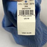 Aerie High Waisted Bikini Bottom Women's Size Medium Blue Textured NWT Photo 3