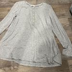 Carly Jean Los Angeles Carly jeans Gray Henley Top small Photo 4