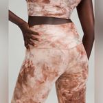 Lululemon NWT  Align Crop 23" Shine - Diamond Dye Misty Shell Cacao Dot Foil - 2 Photo 2