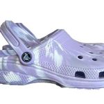 Crocs Classic Purple White Marbled Unisex Clog Size 6 or 8 #B1884 Photo 0