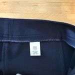 Talbots Signature Slim Leg Mid-Rise Navy Woven Career Dress Pant Trouser, 12 Photo 8