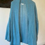 DemyLee New York 100% cotton beautiful beach oversized knit cardigan sea blue Photo 1