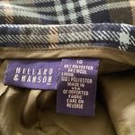 Hillard & Hanson  plaid wool blend skirt blue & green size 10 Photo 4