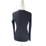 Nine West  Sweater Size XS Black Long Sleeve Pullover Knit Top Photo 4