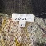 Adore Peacock Feather Print Sleeveless Cardigan Black Photo 8