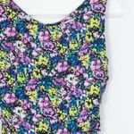 ZARA  Womens Floral Ruched Midi Sleeveless Tank Dress Size Small Feminine‎ Artsy Photo 1
