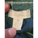 Japna  Shirt Womens Small Blue Chambray Windowpane Plaid Button Down Long Sleeve Photo 4