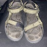 Teva  WO size 7 Black and Olive Green Sandals Hook and Loop closure clean Photo 5