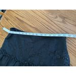 Vintage Cottagecore Tiered Sequin Skirt Ruffles Butterfly Sz M Y2K Whimsigoth Black Size M Photo 6