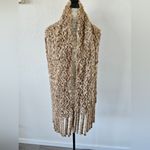 Chenille Shawl Soft Collar Neck Warmer Scarf Wrap Shawl Tan Fuzzy Scarf Photo 1