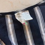Mimi Chica  Black and White Striped Romper Sz Medium Photo 1