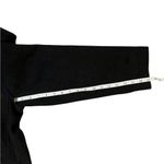 J.Crew Wool Blend Double Breasted Black Peacoat Classic Preppy Womens Large Photo 4