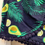 Tabitha Webb  Sleepwear Intimates Sleep Shorts Avocado Print Fringe Size Large L Photo 7