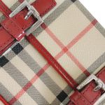 Burberry  RED, CANVAS LEATHER SHOULDER BAG Photo 10