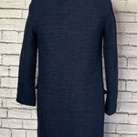 ZARA Basic Long Tweed Textured Peacoat Photo 4