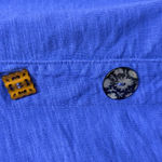 Soft Surroundings  Royal Blue Cotton Short Sleeve Dress Boho Cottagecore  XS Photo 7