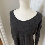 Velvet Tees Velvet by Graham & Spencer Black Metallic Long Sleeve Top Size Large Photo 3
