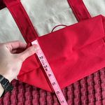 Trader Joe’s Mini Canvas Tote – Red (NWT) Photo 5