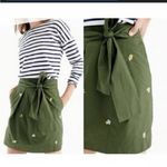 J.Crew  Floral Embroidered Belted Mini Skirt Photo 1