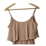 Show Me Your Mumu  Dusty Blush Crisp Caitlin Ruffle Maxi Bridesmaid Size Medium Photo 9