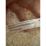 Out From Under Crochet Cover‎ Up Tunic Dress Ivory Orange Trim Backless White Size M Photo 6