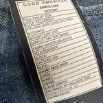 Good American NWT  Blue Buttonfly Highrise Stretch Good Classic Jeans Photo 8