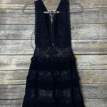 For Love & Lemons Lola Rose Dress Black Photo 4