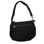 Travelon Black Quilted Nylon Large Crossbody Bag Travel Purse Brass Hardware Photo 2