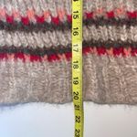 Free People Tan Fair Isle Alpaca Chunky Knit Turtleneck Sweater Photo 9