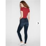 EXPRESS Mid Rise Dark Wash Jean Legging Photo 1
