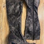 Chinese Laundry  | Snakeskin Knee-High Boot, Square Heel, Size 6.5 Photo 0