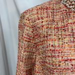 Chico's Embellished Tweed Jacket Womens 12 Career Artsy Spring Career Preppy Photo 3