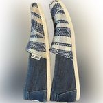 Toms Alpargata Denim Embroidered Loafer Blue & White Stripe 214A, size 7.5 Photo 1
