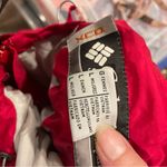 Columbia Cute red ran jacket hood lined good quality pockets water resistant Photo 10