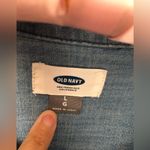 Old Navy Western Jean denim button down 100% cotton Shirt Dress sz L, tiny stain Photo 3