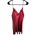 Victoria's Secret Victoria’s Secret Maroon Cowl Neck Spaghetti Strap Slip Dress Photo 2