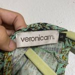 Veronica M . Green Waist Tie Mini Dress Sz S Photo 4