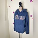 Aeropostale Embroidered Hooded Blue Gray Sweatshirt & Pants Size Large Photo 9