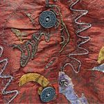 Chico's Chico’s 100% Silk Copper Orange Jacket w Metallic Appliqués Beading & Sequins Photo 8