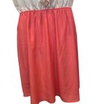 EXPRESS  Size 12 Two-Tone Pink Ruffled Strapless Dress Photo 3