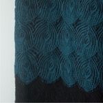 Madewell NEW Broadway & Broome Peacock Feather Black Lace Flapper Dress Photo 3