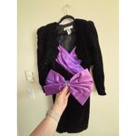 Vintage 80s 90s Roberta Black Dress Jacket SET Party Prom‎ Small Medium Photo 5