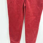 Soft Surroundings  Burgundy Corduroy High Rise Skinny Pants size 12P petite Photo 4