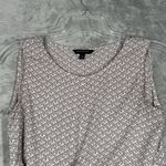 Banana Republic  Shirt Women XS Pink Black Geometric Neutral Preppy Office Casual Photo 4