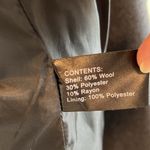 Giacca Button Front Wool Blend Heavy Weight Pea Coat w/Hood & Pockets, S Gray Photo 10