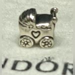 Pandora Authentic  Retired Sterling Silver Baby Carriage - #790346 Photo 1