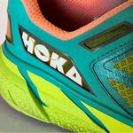 Hoka One One Womens Size 9 Shoes Clifton 1 Athletic Aqua Coral *FLAWED THRASHED Photo 3
