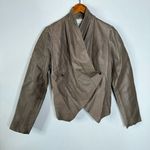 BB Dakota Brown Leather Jacket Size Medium Photo 0