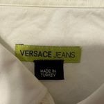 Versace Jeans Embroidered Logo Button Up Blouse Size Small Photo 5