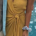 Yellow Wrap Dress Photo 0